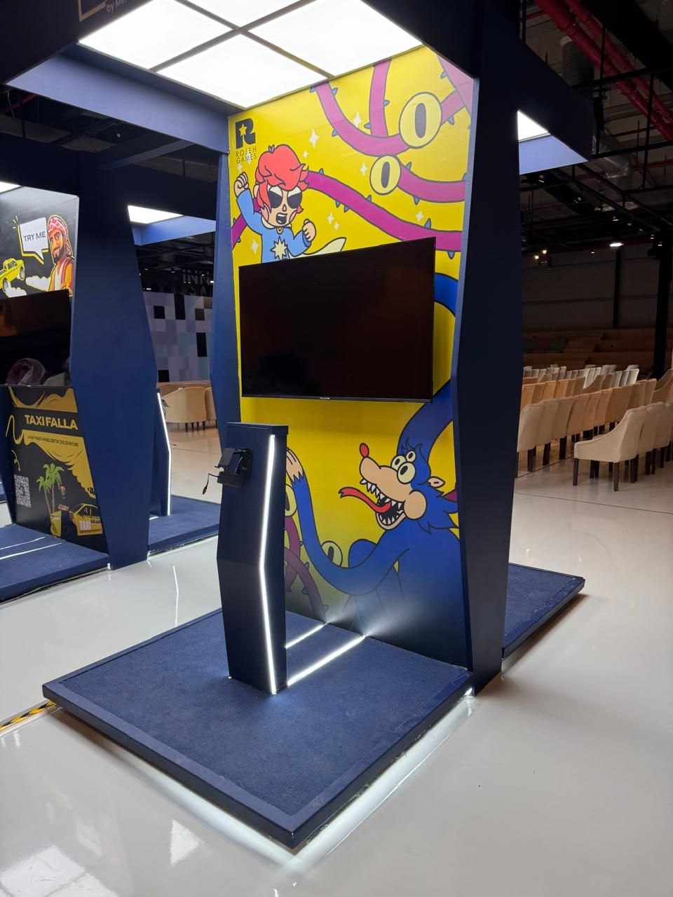 The Rojeh Games booth at EXEL Demo Day